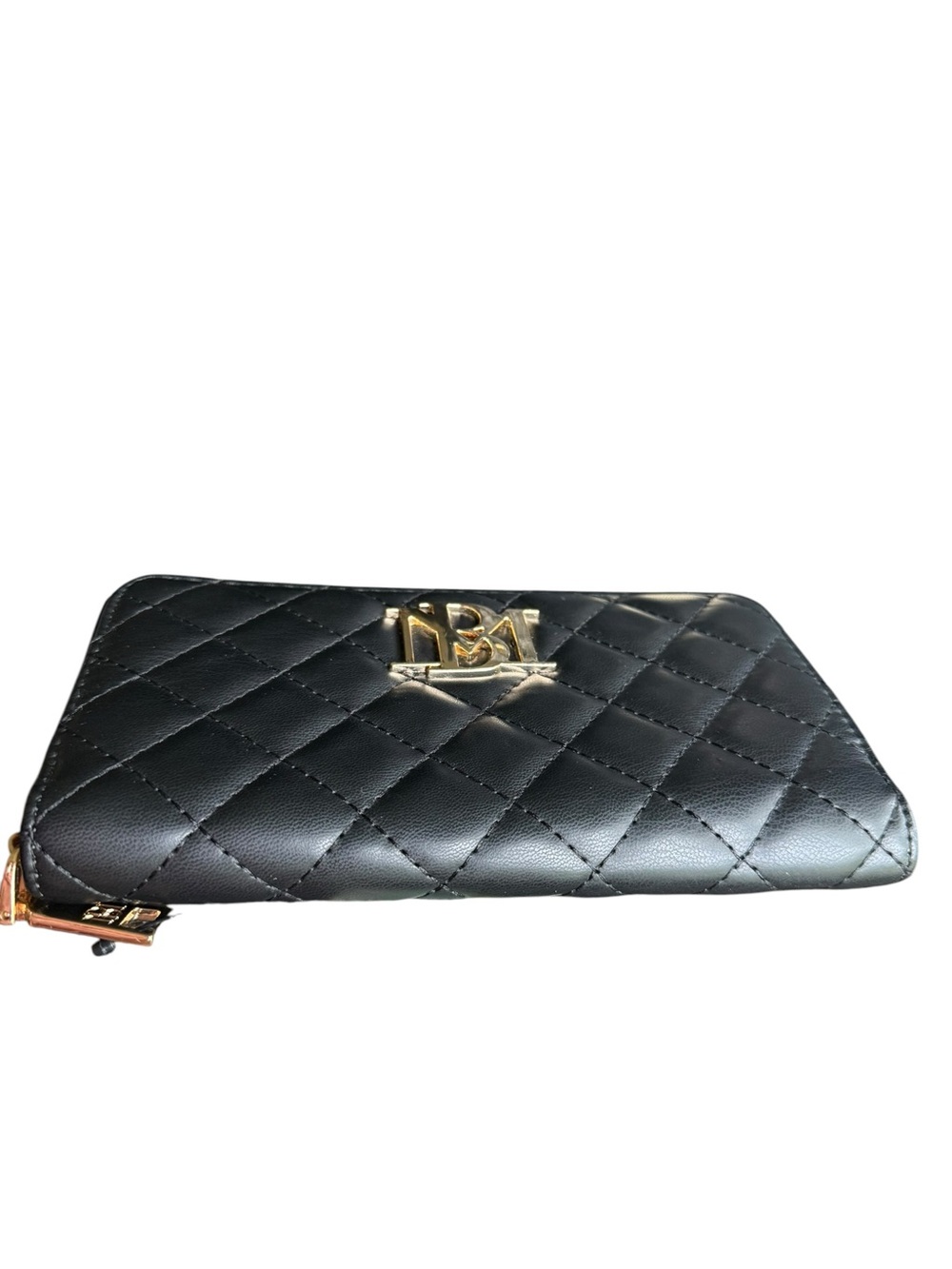 Badgley Mischka Diamond Quilted Tote Bag with a Front Lock Accent w/ Wallet - Picture 5 of 7